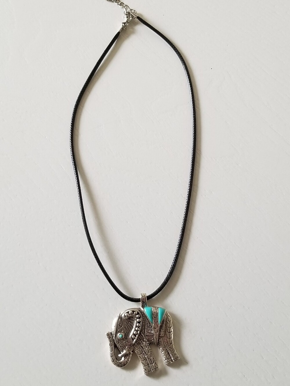 Sterling Silver Elephant Necklace New